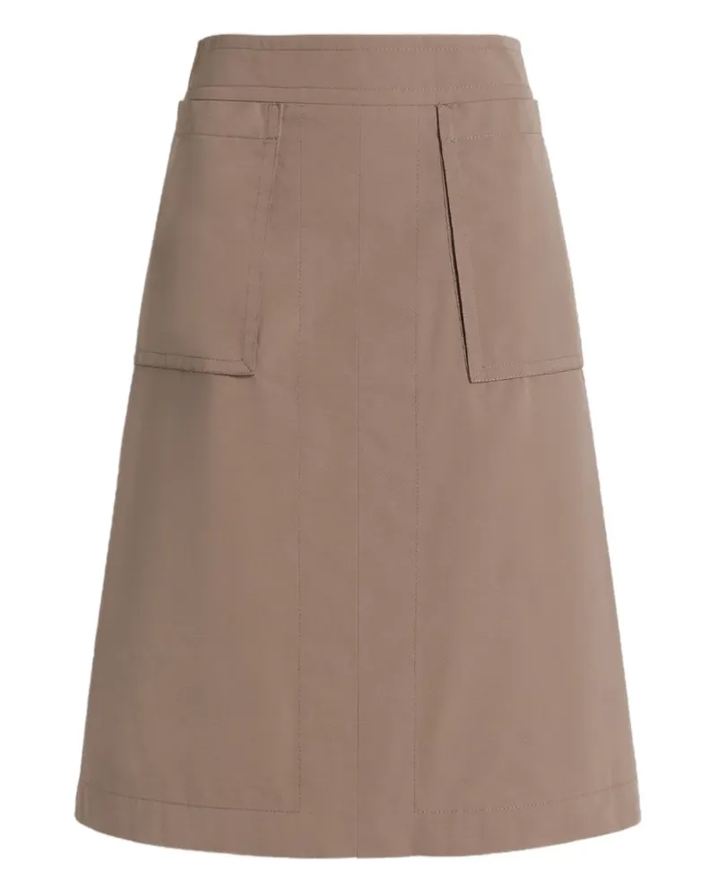 Alberta Ferretti Rock mit Taschen - Nude Nude