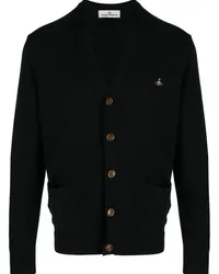 Vivienne Westwood Cardigan mit Logo-Stickerei Schwarz