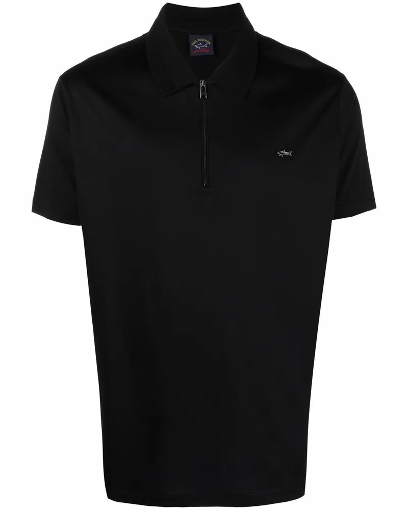 Paul & Shark Poloshirt mit Reißverschluss - Schwarz Schwarz
