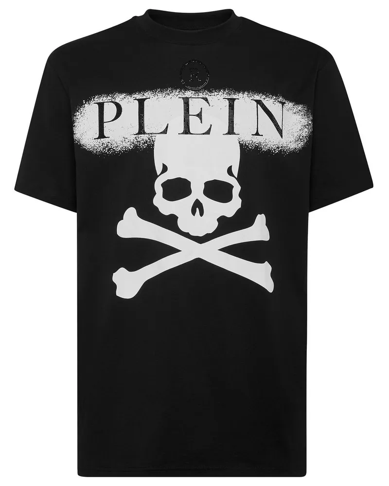 Philipp Plein Klassisches T-Shirt - Schwarz Schwarz