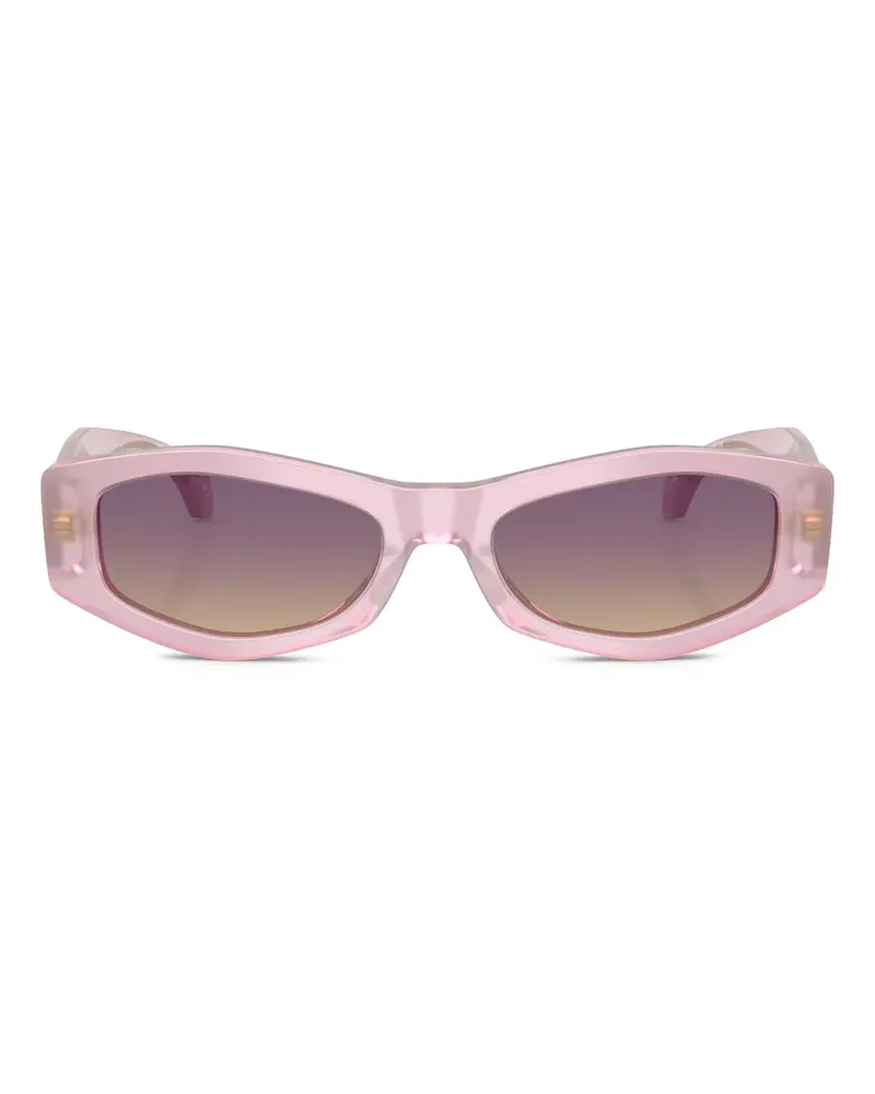 Versace Sonnenbrille mit geometrischem Gestell - Rosa Rosa