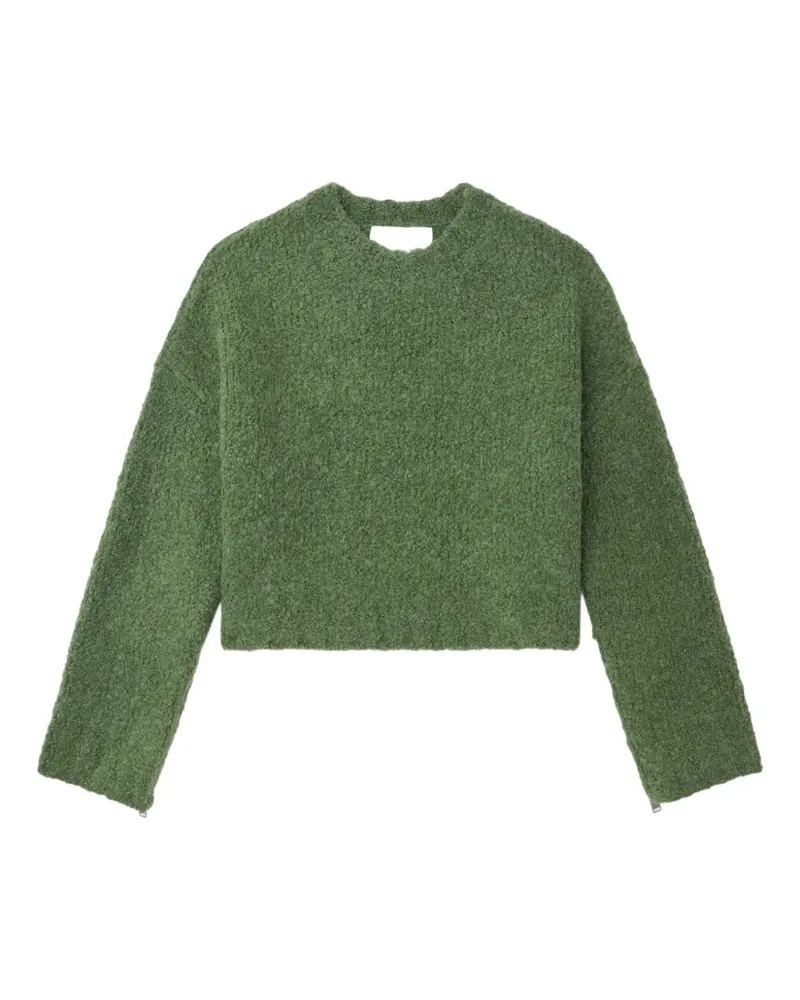 3.1 phillip lim Strick mit Reißverschlussdetail - Grün Grün