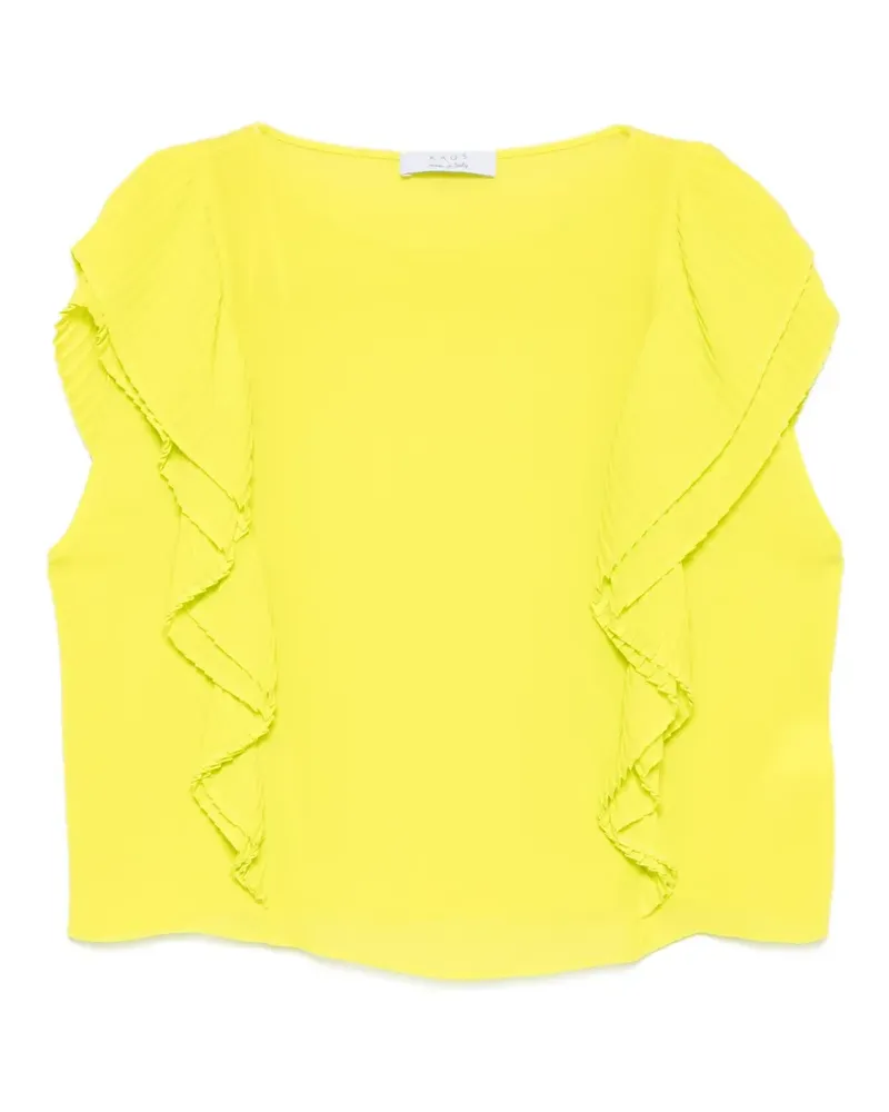 Kaos ruffled pleated blouse - Grün Grün