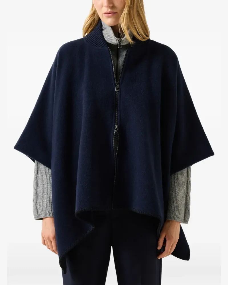 Bogner Nellie Cape aus Wolle - Blau Blau