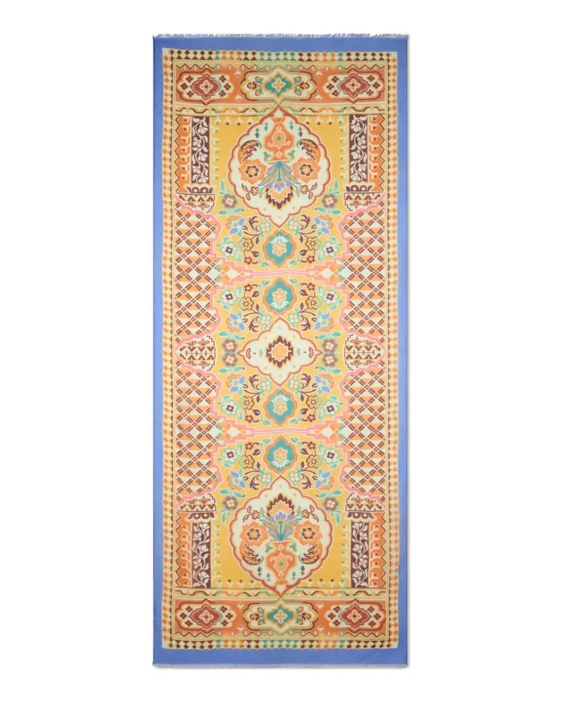 Etro Schal mit Print - Gelb Gelb
