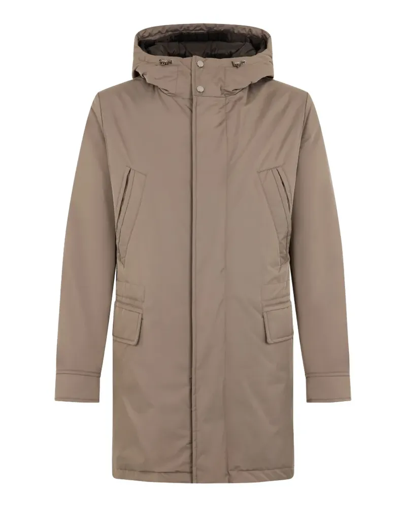 MOORER hooded parka - Nude Nude
