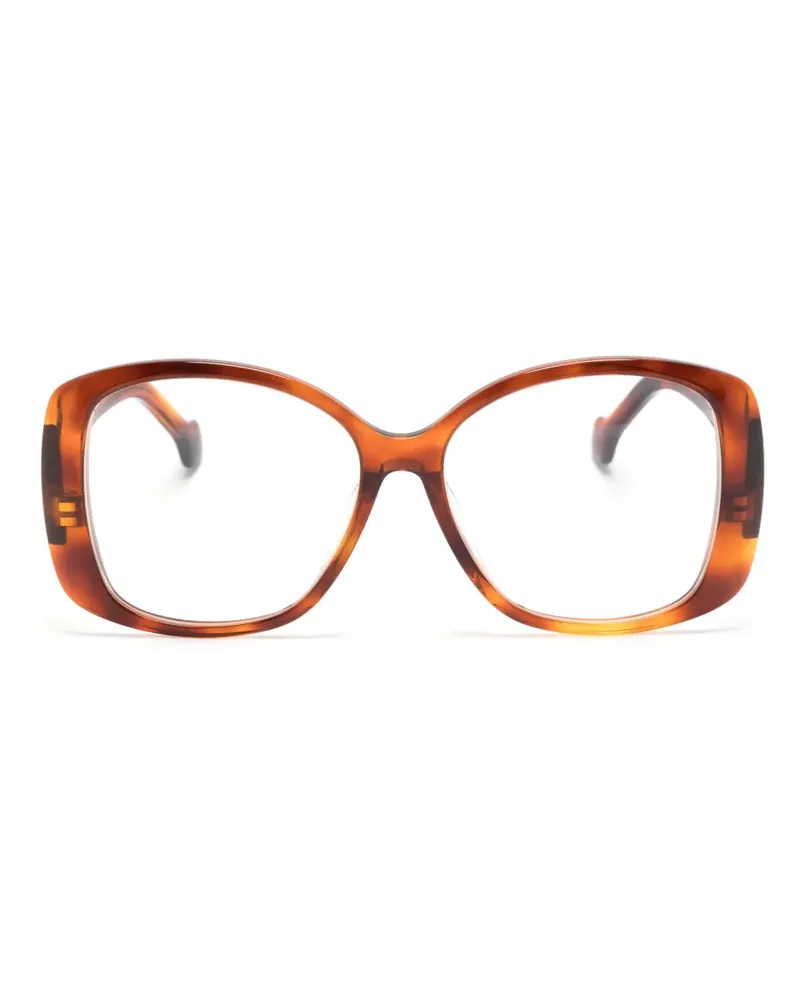 Gucci Eckige Brille in Schildpattoptik - Braun Braun