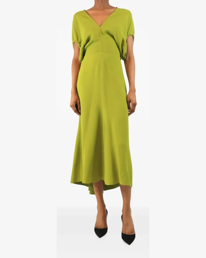 Victoria Beckham stretch-crepe midi dress - Grün Grün