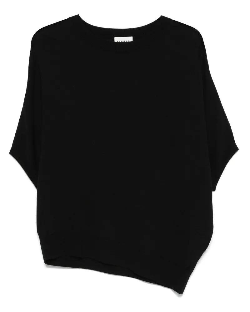P.A.R.O.S.H. P.A.R.O H. Fein gestricktes Oberteil - Schwarz Schwarz