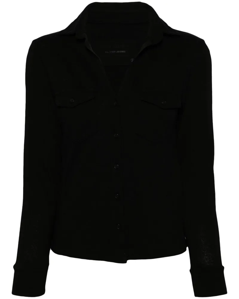 Nili Lotan Langärmelige Bluse - Schwarz Schwarz