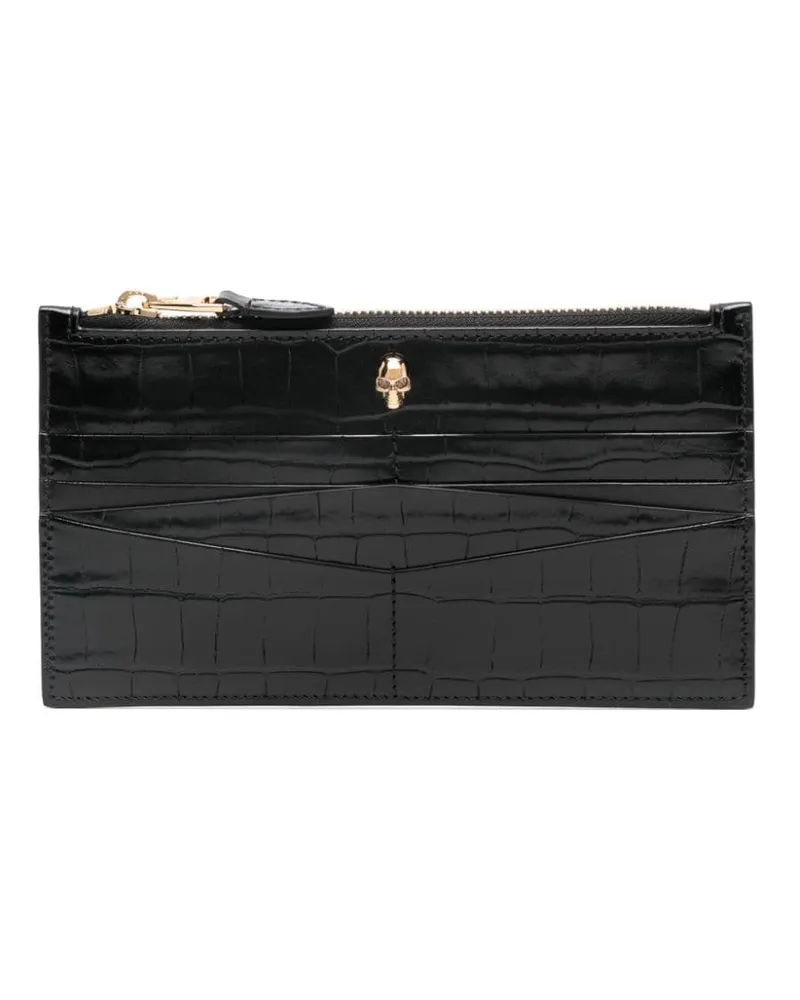 Alexander McQueen Kartenetui mit Nieten - Schwarz Schwarz