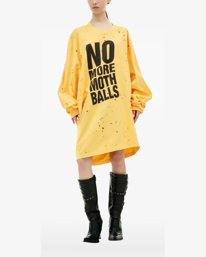 Doublet Kleid im Distressed-Look - Gelb Gelb