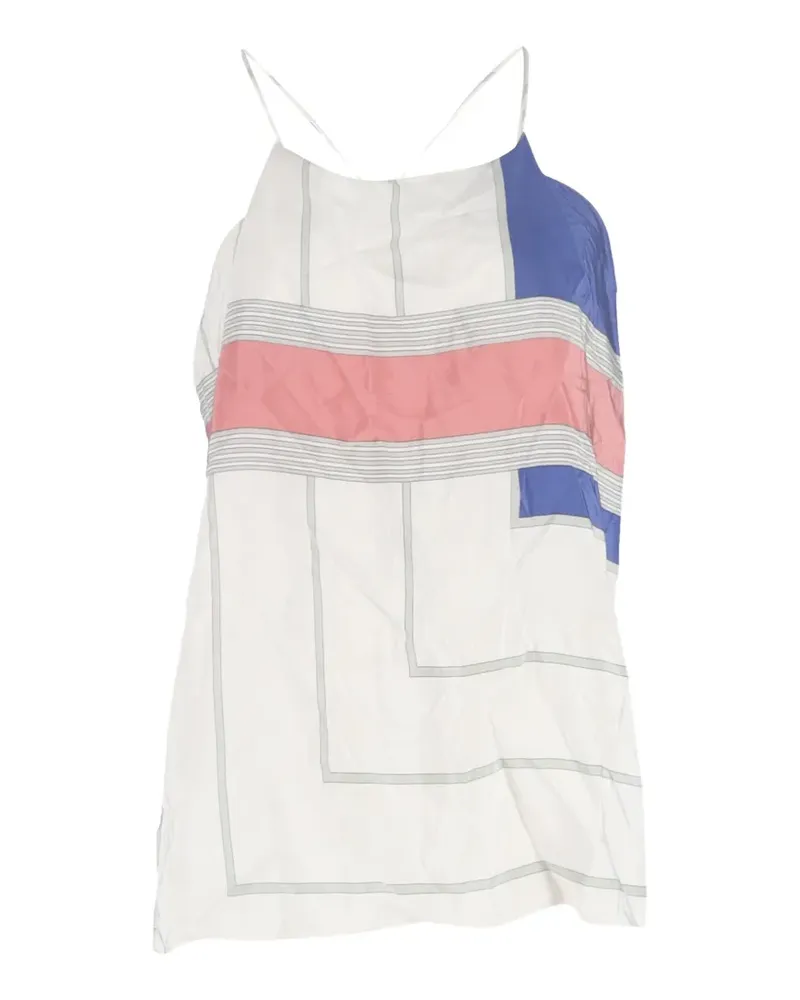 Vanessa Bruno printed silk top - Weiß Weiß