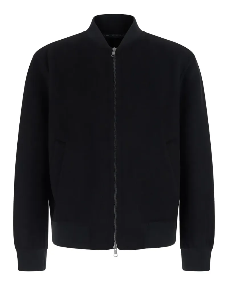 Low Brand zip-up wool bomber jacket - Schwarz Schwarz