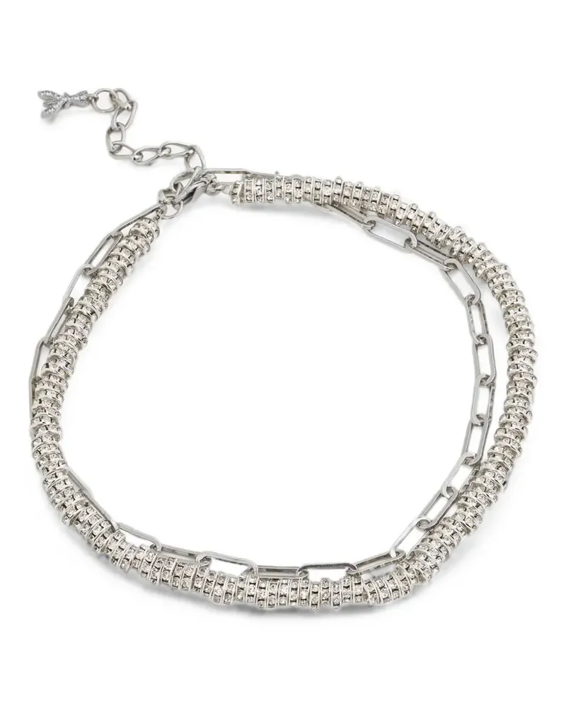 Patrizia Pepe crystal-embellished necklace - Silber Silber