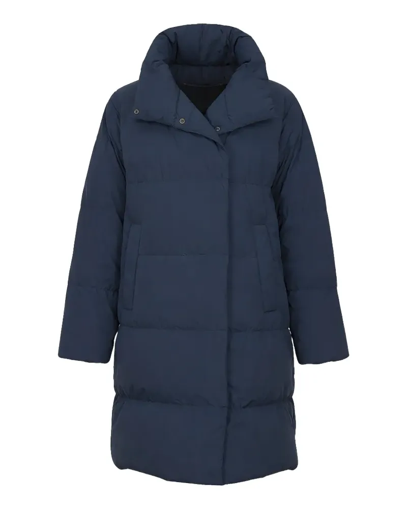 Max Mara Tenuta Kapuzenmantel mit Stehkragen - Blau Blau