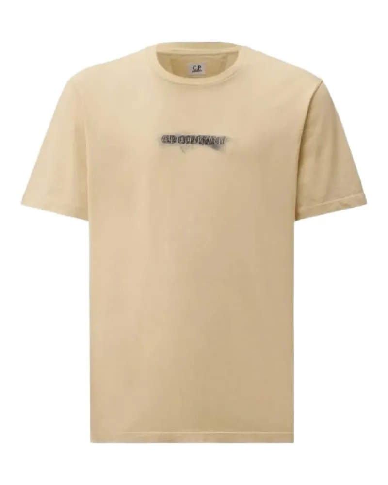 C.P. Company 24/1 jersey short sleeve logo T-Shirt - Nude Nude