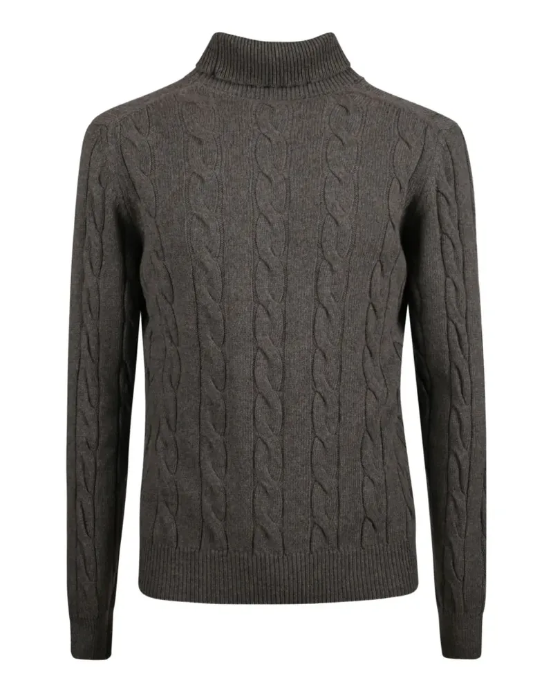 ARAGONA cable-knit roll-neck sweater - Grau Grau