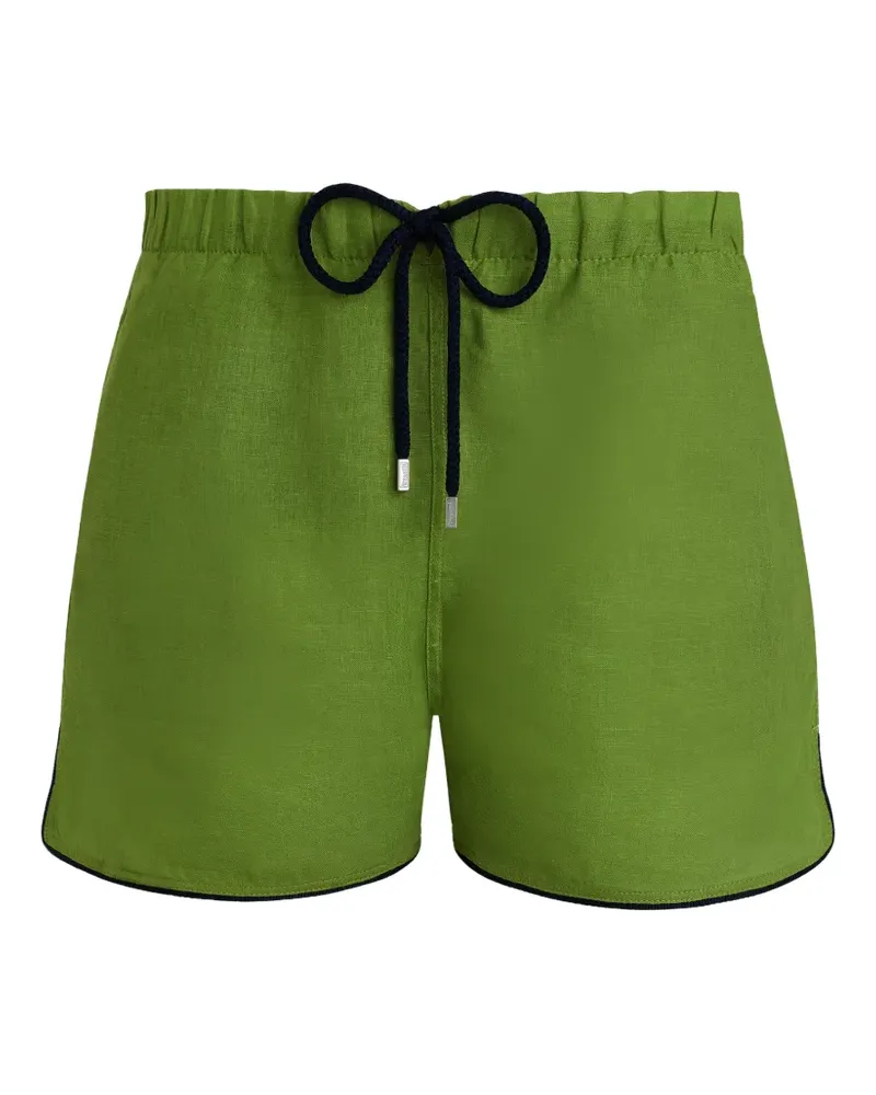 Vilebrequin drawstring linen swim shorts - Grün Grün