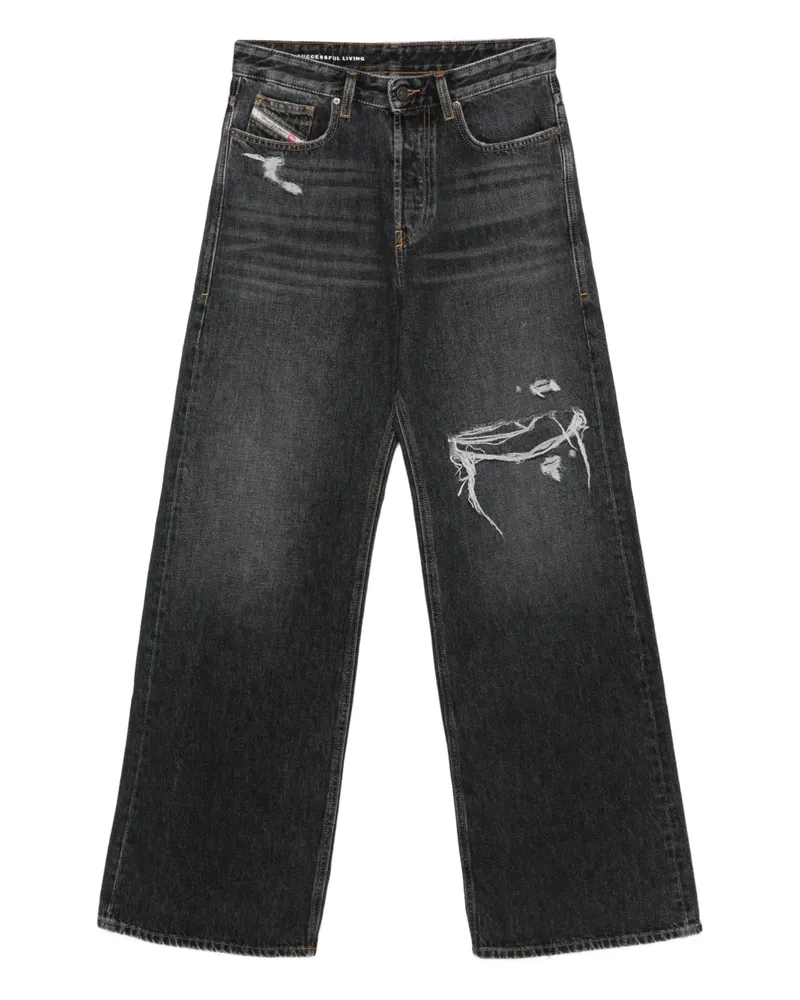Diesel Jeans im Distressed-Look - Schwarz Schwarz