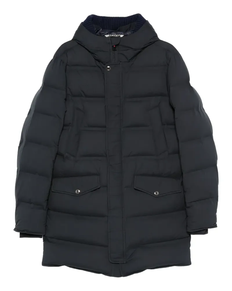 KIRED Gefütterter Kapuzenmantel - Blau Blau