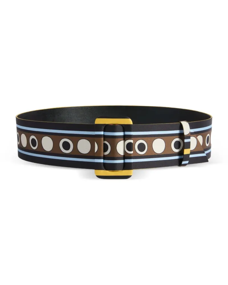 La DoubleJ Mittelgroßer Gürtel (6 cm) - Schwarz Schwarz