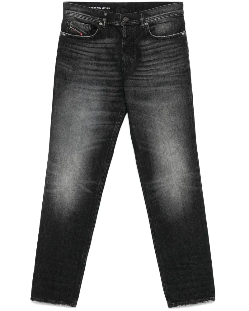 Diesel D-Finitive 09l50 Straight-Leg-Jeans - Schwarz Schwarz