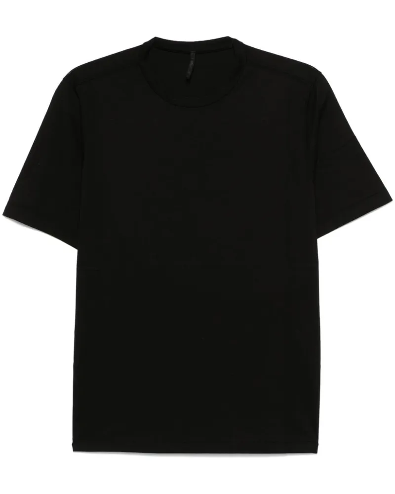 TRANSIT Klassisches T-Shirt - Schwarz Schwarz