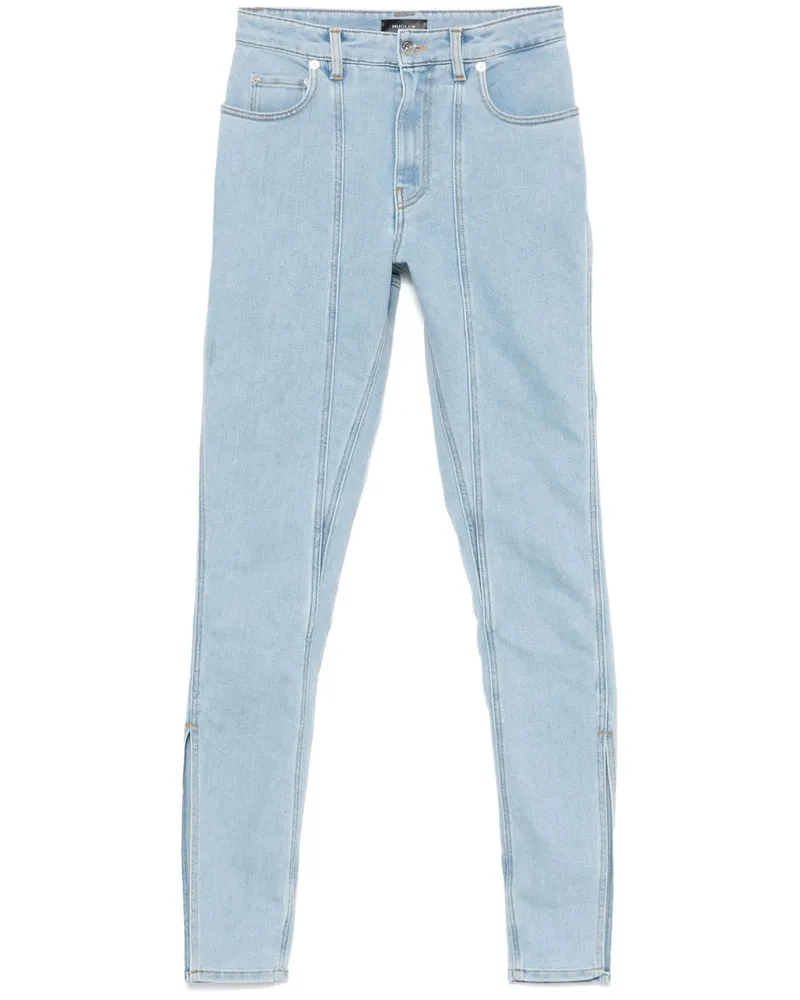 Thierry Mugler Jeans mit Nahtdetail - Blau Blau