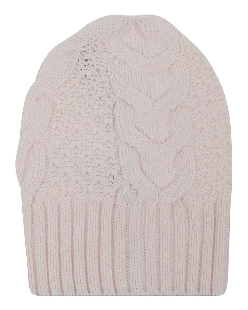 Ermanno Scervino Beanie mit Zopfmuster - Nude Nude