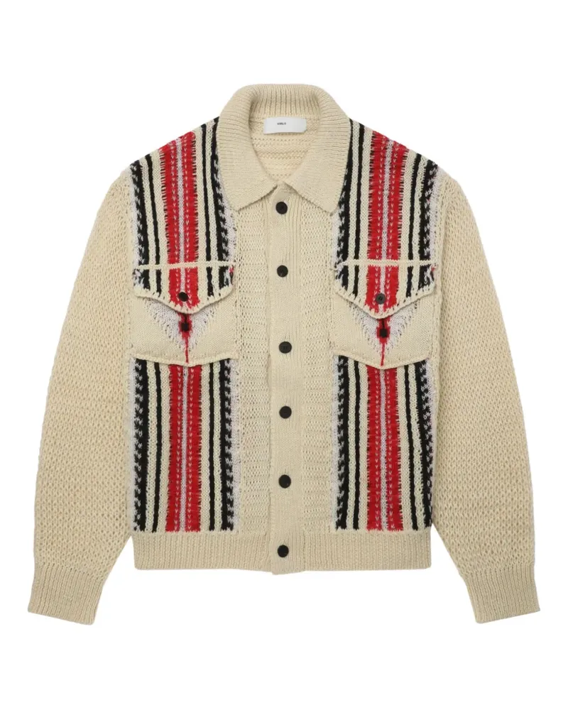 Toga Cardigan mit gestreiften Taschen - Nude Nude