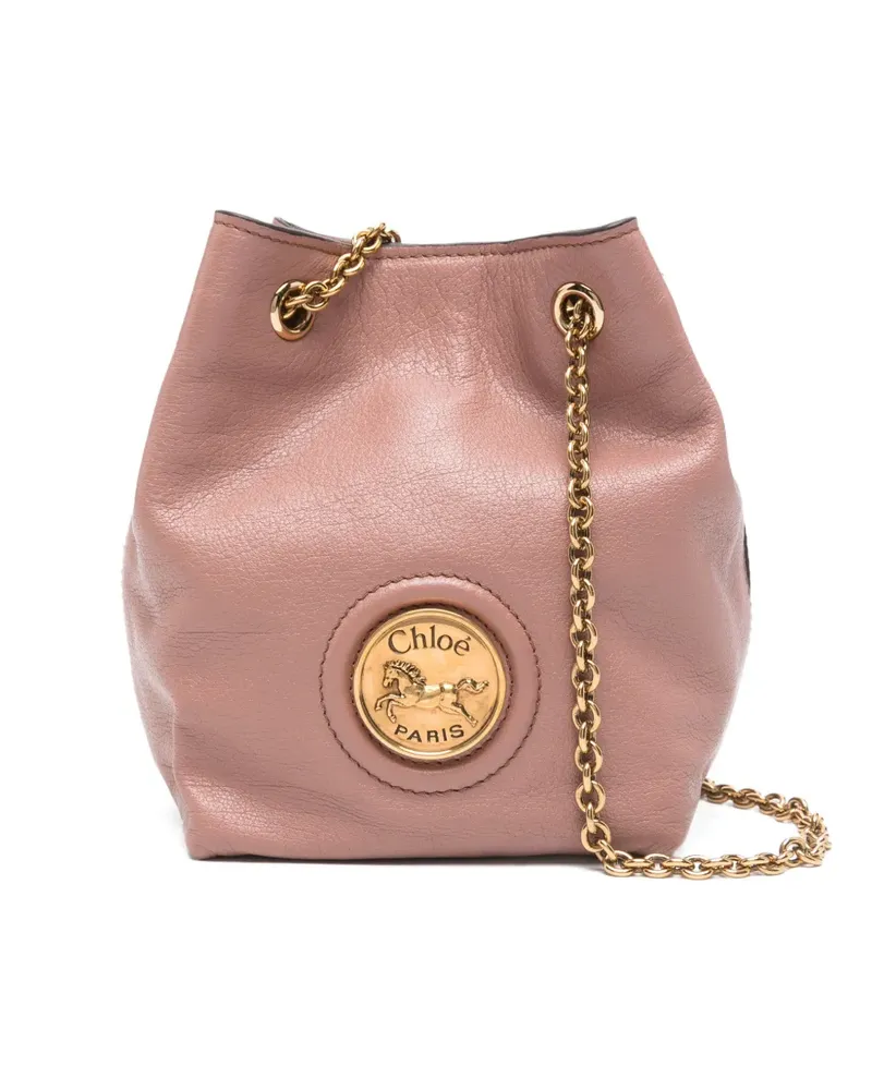 Chloé Horse Medal mini bucket bag - Rosa Rosa