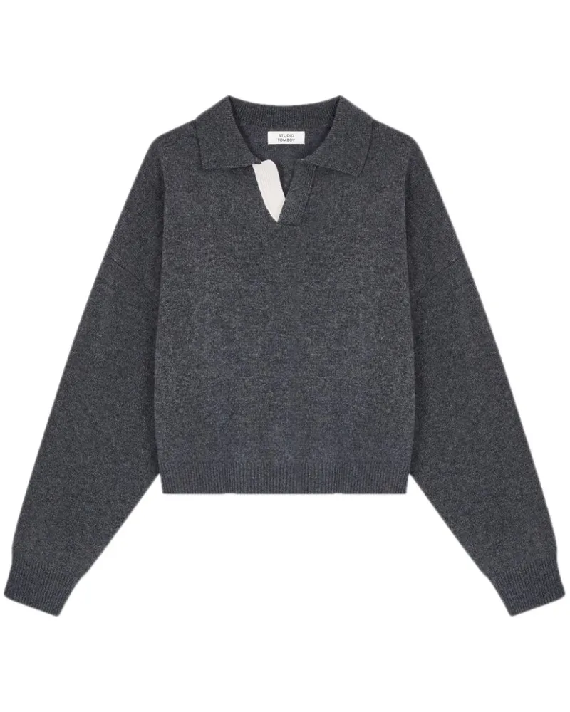 STUDIO TOMBOY Pullover mit meliertem Effekt - Grau Grau