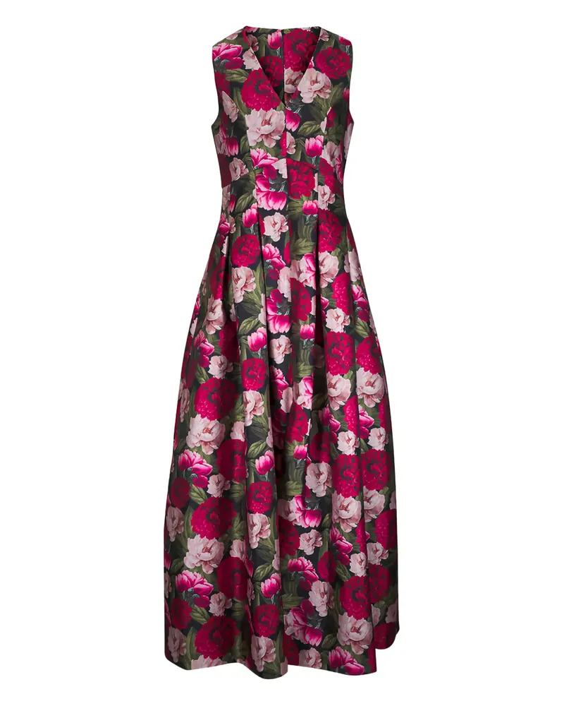 Sachin & Babi Brooke floral V-neck maxi dress - Rot Rot