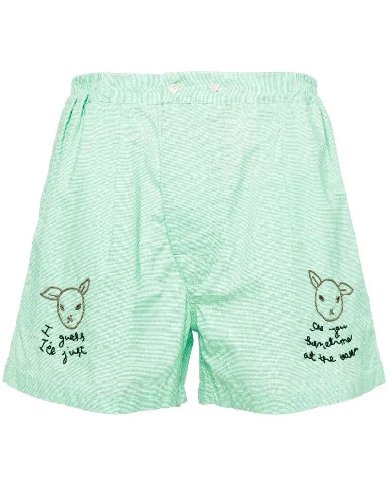 BODE See You At The Barn Shorts - Grün Grün