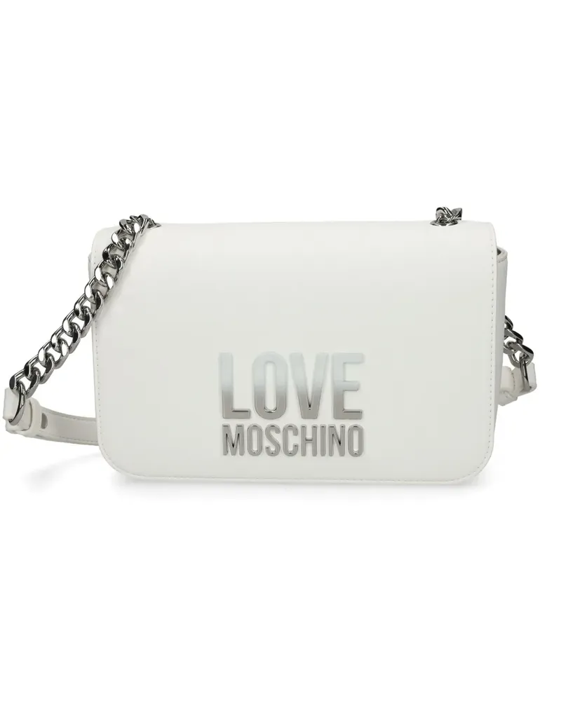 Moschino Umhängetasche mit Logo - Weiß Weiß