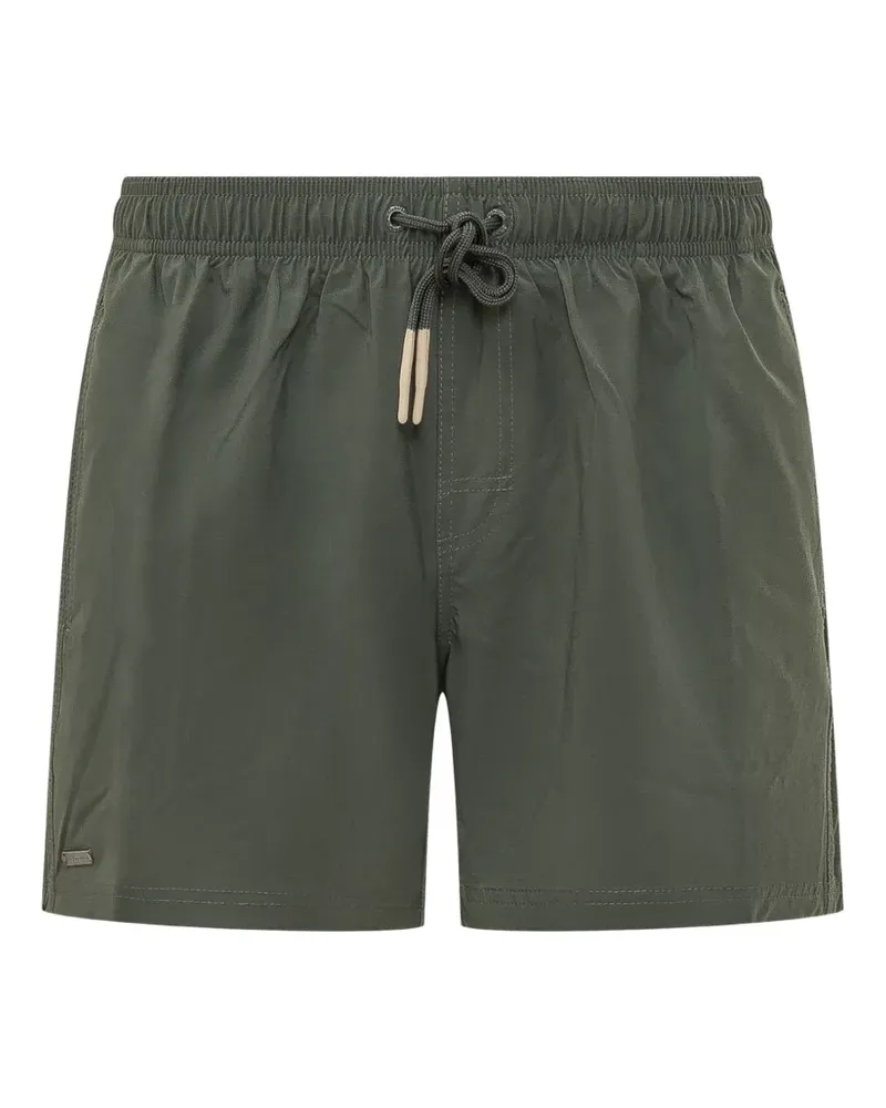 Sundek logo-patch drawstring swim shorts - Grün Grün