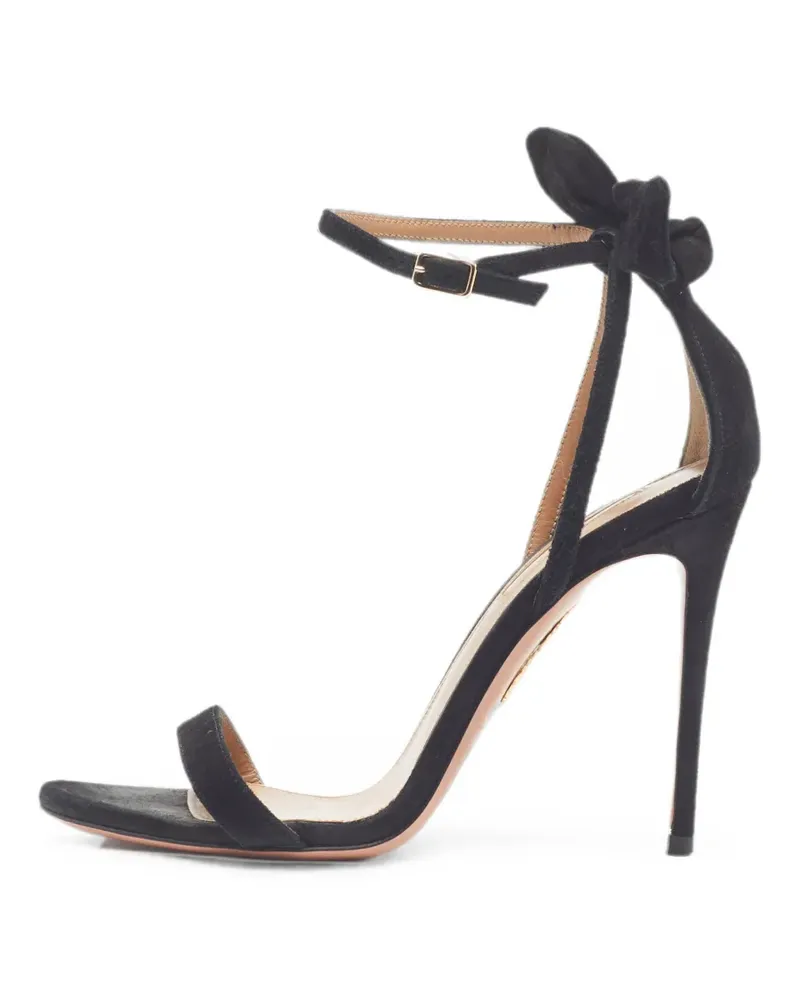 Aquazzura Bow Tie Sandalen mit Absatz - Schwarz Schwarz