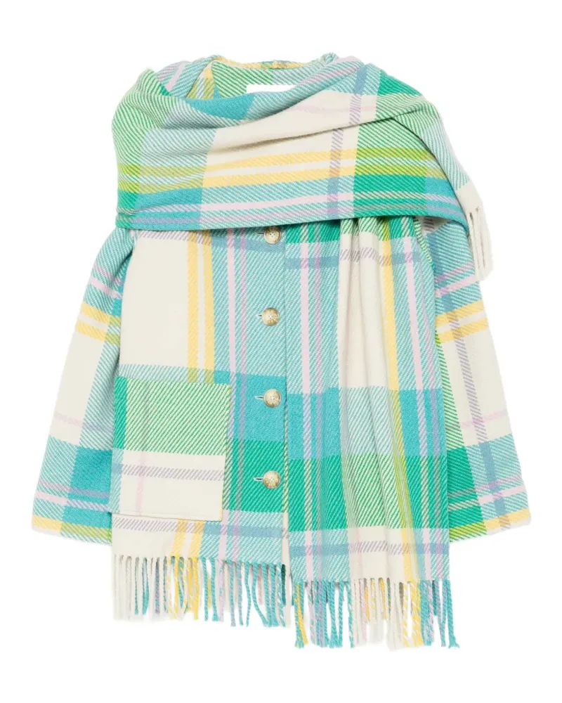 Mira Mikati Mantel mit Schaldetail - Nude Nude