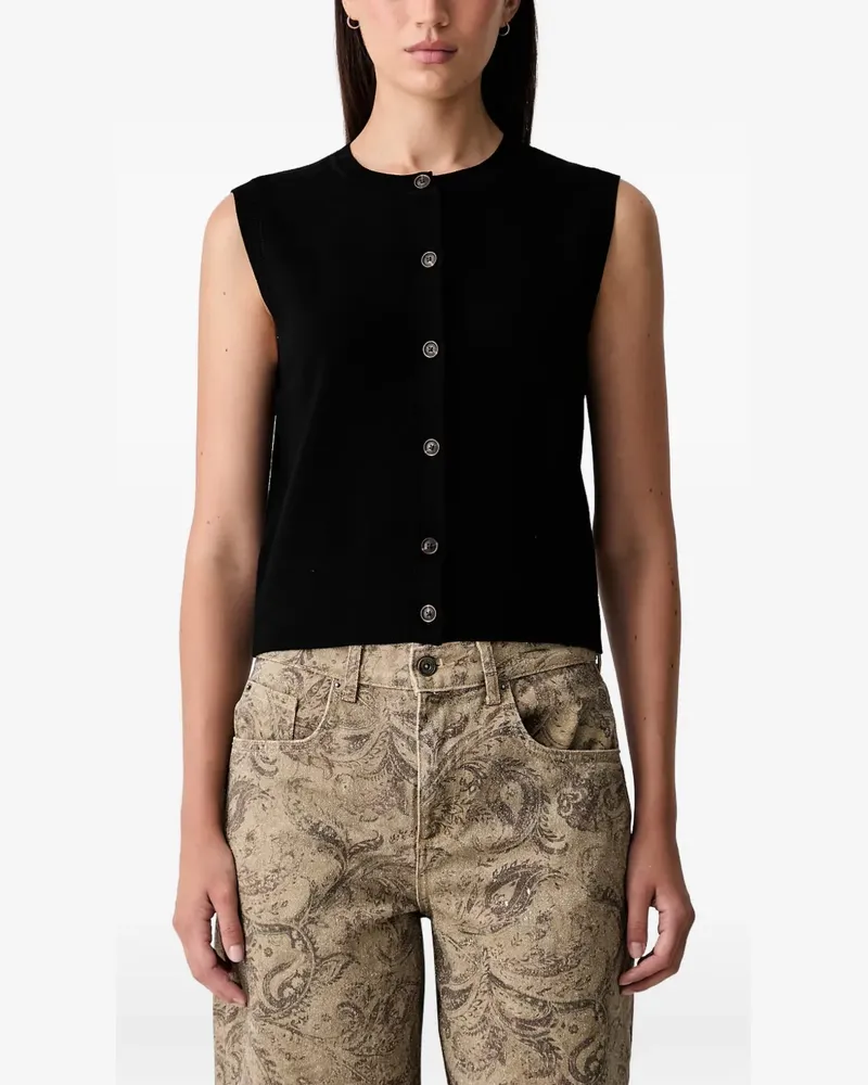 Scotch&Soda embroidered sleeveless top - Schwarz Schwarz