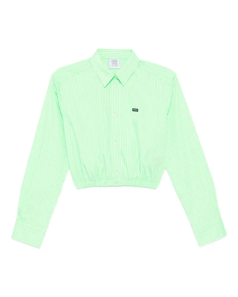 VETEMENTS Gestreiftes Hemd - Grün Grün