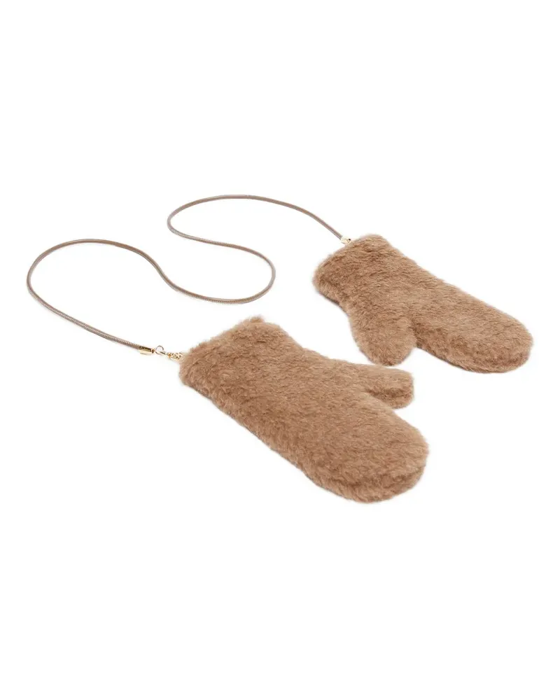 Max Mara Handschuhe aus Faux Fur - Braun Braun