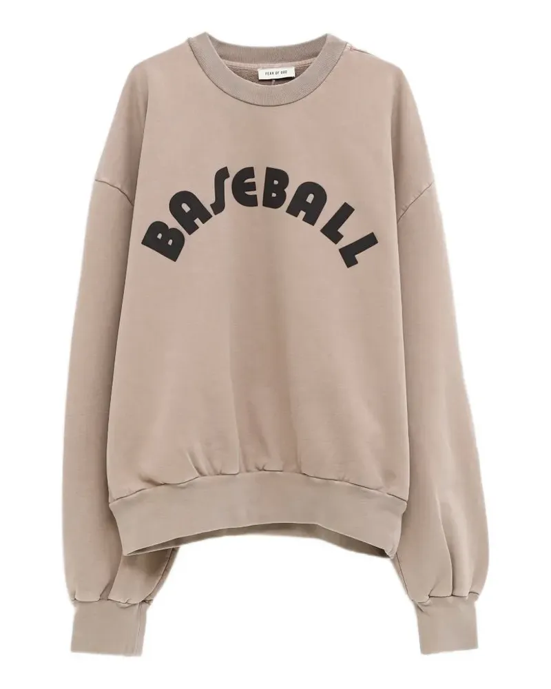 Fear of God logo-print sweatshirt - Nude Nude