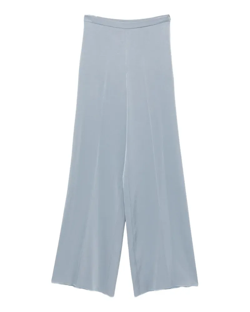 MARELLA satin-finish wide-leg trousers - Blau Blau