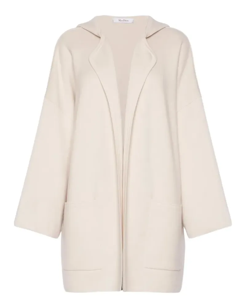 Max Mara Cardigan aus Wolle und Kaschmir mit Kapuze - Nude Nude