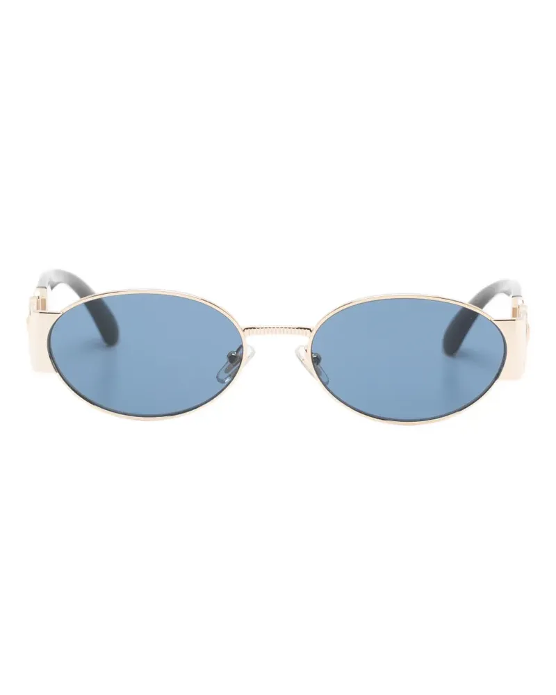 Versace Medusa Biggie oval-frame sunglasses - Gold Gold