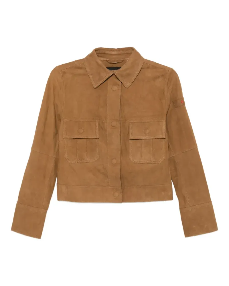 Peuterey suede jacket - Braun Braun