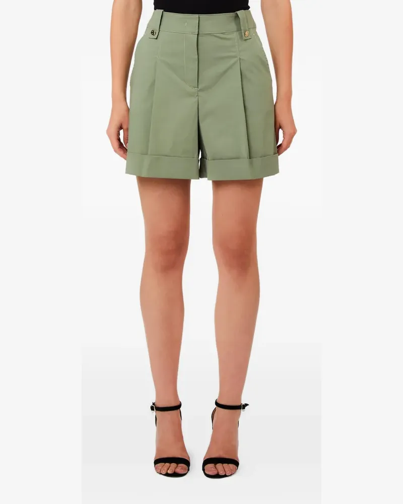 Liu Jo pleated turn-up shorts - Grün Grün