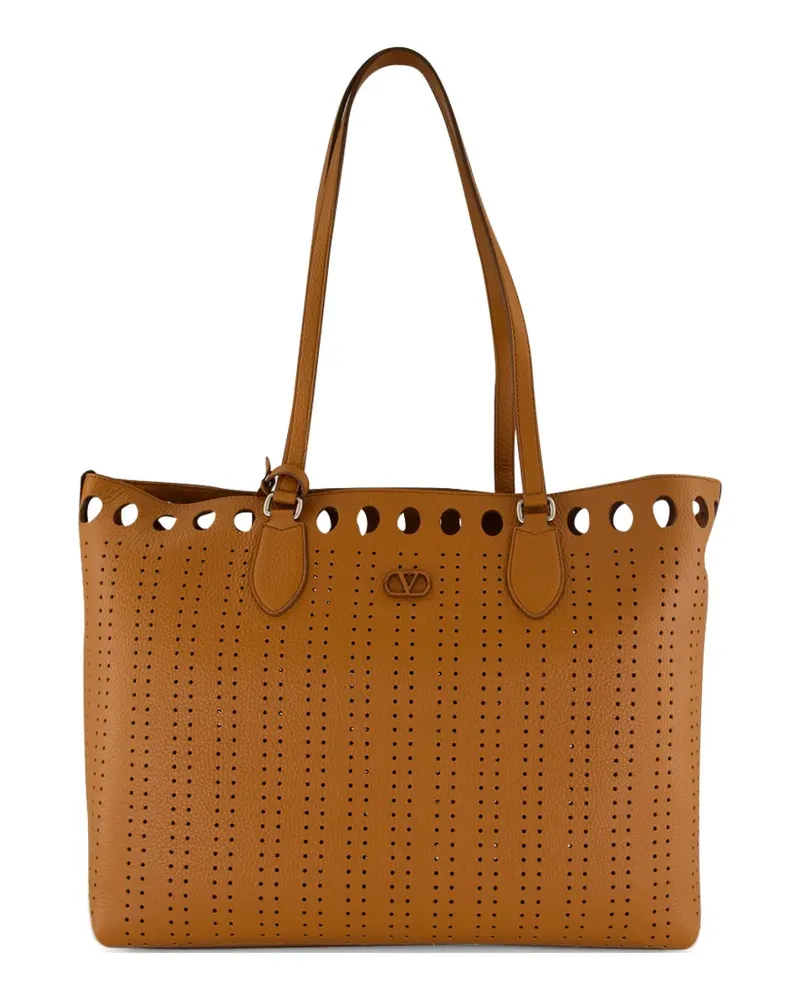 Valentino Garavani Perforierter Shopper - Braun Braun