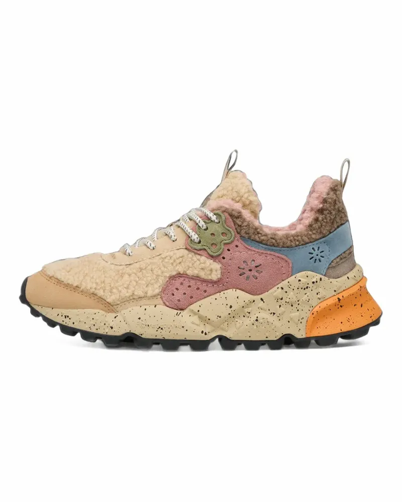 Flower MOUNTAIN Kotetsu Sneakers aus Wildleder - Nude Nude